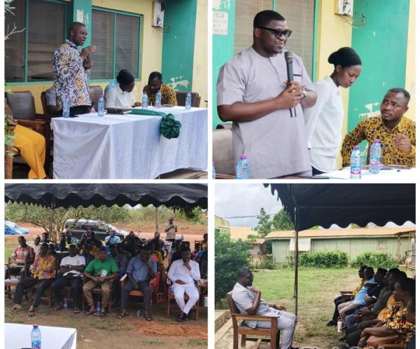 BOSOMTWE DISTRICT CHIEF EXECUTIVE MEETING WITH VEGETABLE FARMERS