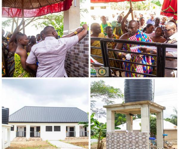 COMMISSIONING AND HANDING OVER OF NURSES’ ACCOMMODATION AND BOREHOLE AT BONKORKOR