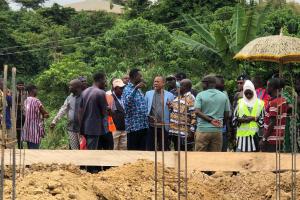 INSPECTION OF ON-GOING PROJECT IN KONKOMA COMMUNITY 