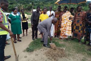 REPORT ON SOD CUTTING ON CONSTRUCTION OF 1NO FEMALE WARD, DISPENSARY AND LABORATORY AT ABONO CHPS COMPOUND