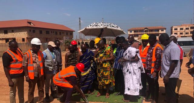 SOD CUTTING ON THE CONSTRUCTION OF THE MODERN APUTUOGYA MARKET AND LORRY PARK